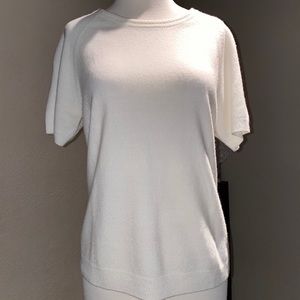 Anthropology White Top Debbie Morgan